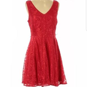 EXPRESS RED SLEEVELESS DRESS SIZE 8